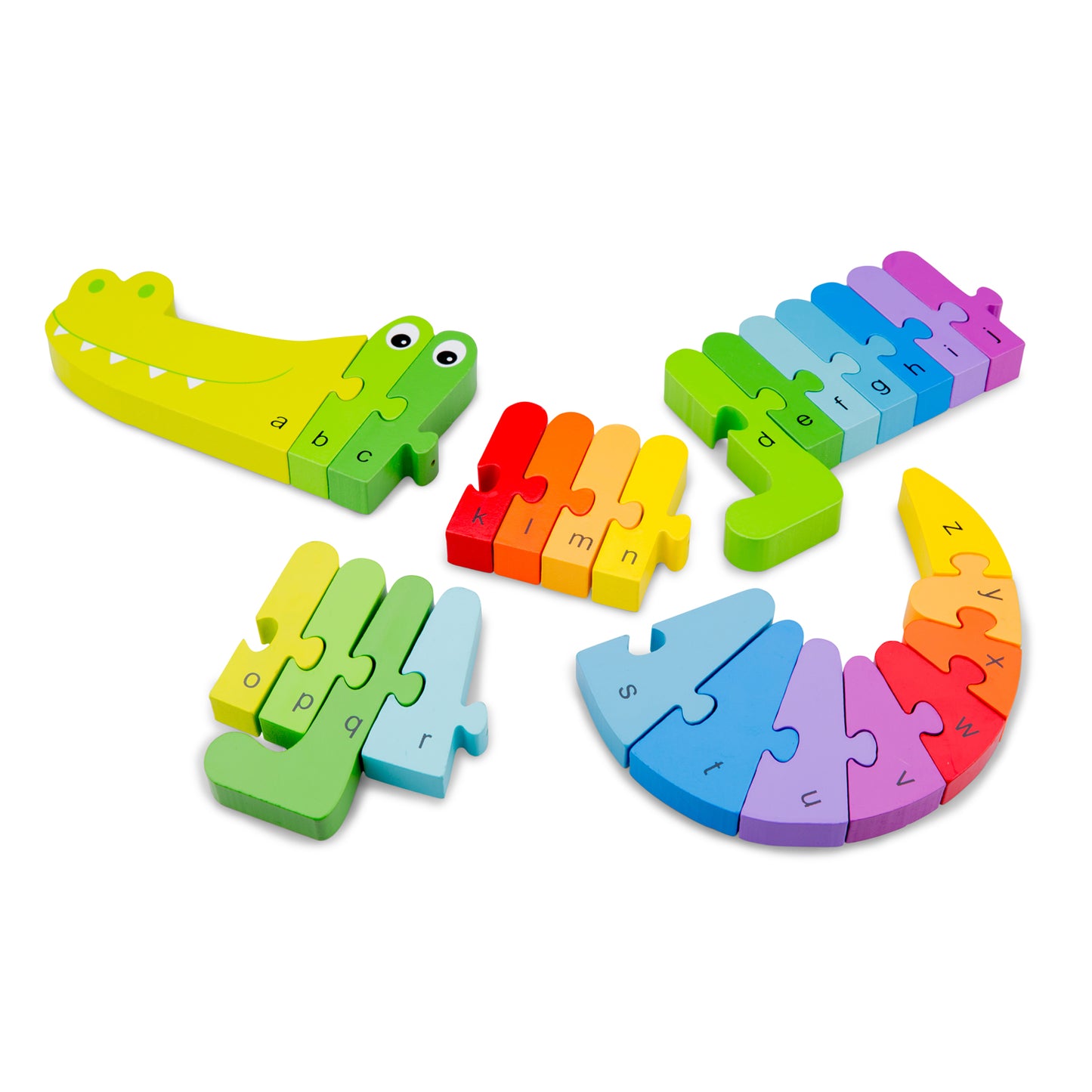 New Classic Toys Wooden Crocodile Alphabet Puzzle