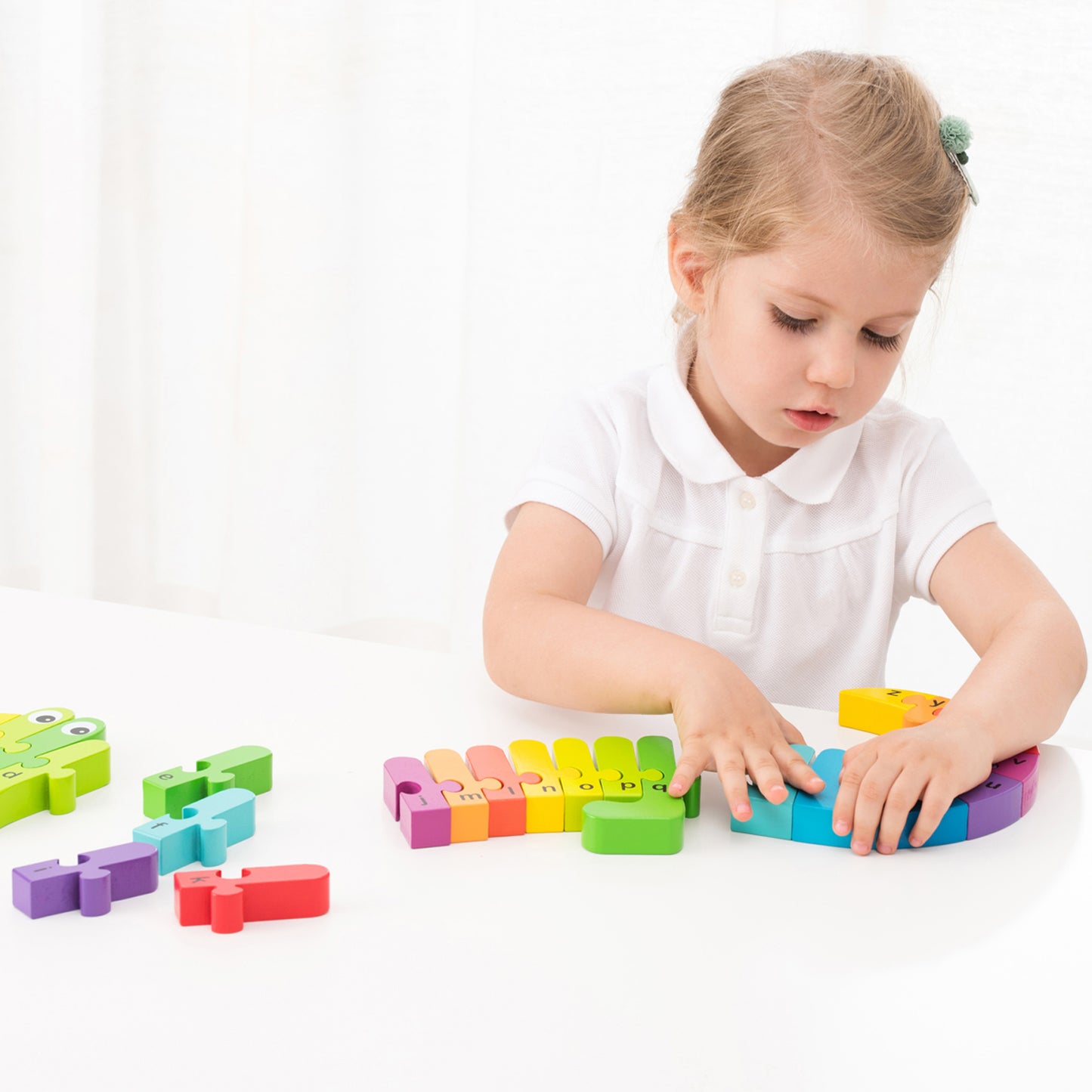 New Classic Toys Wooden Crocodile Alphabet Puzzle