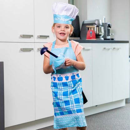 New Classic Toys Children's Apron and Accessories Set, Blue