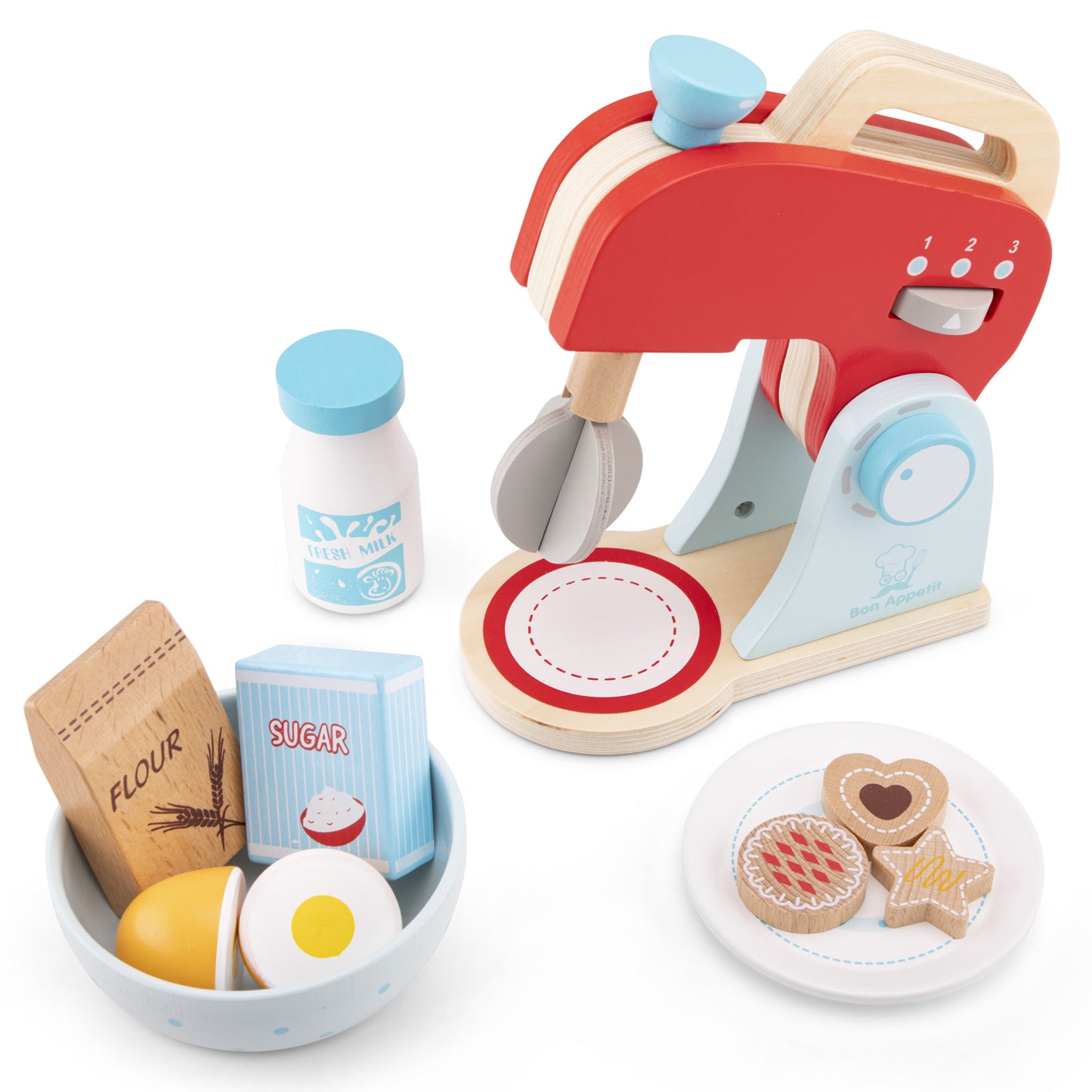 New Classic Toys Mixer Set Red