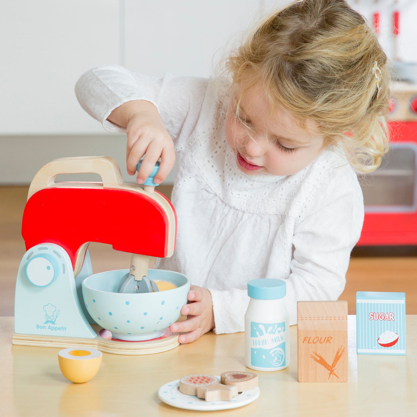 New Classic Toys Mixer Set Red