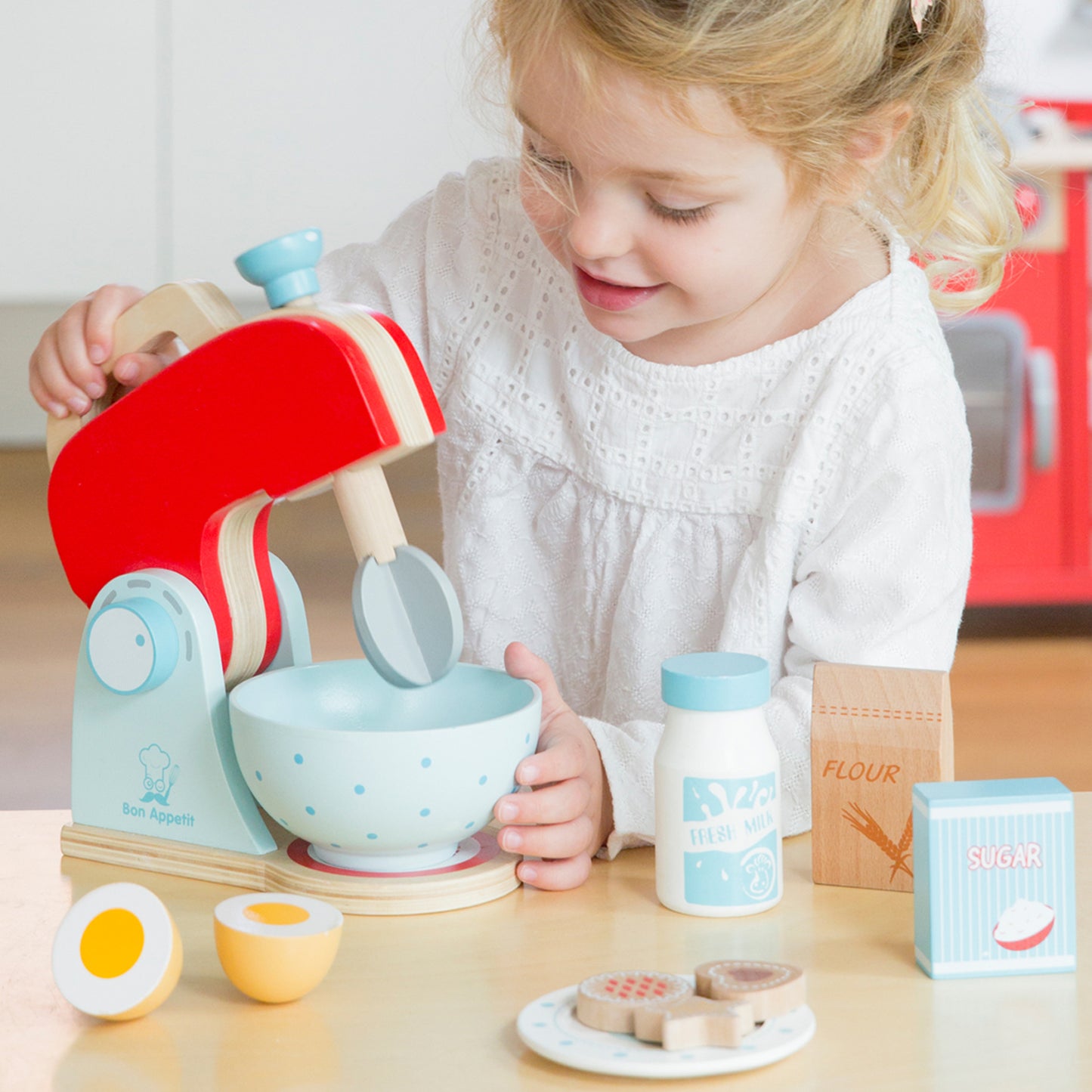 New Classic Toys Mixer Set Red