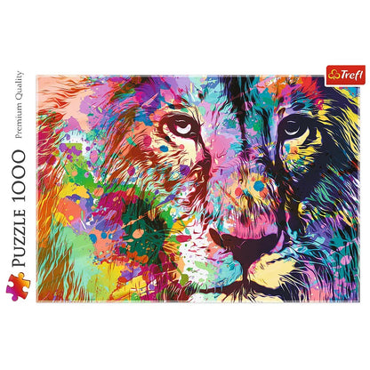 Trefl 1000 piece Jigsaw Puzzle, Colorful Lion