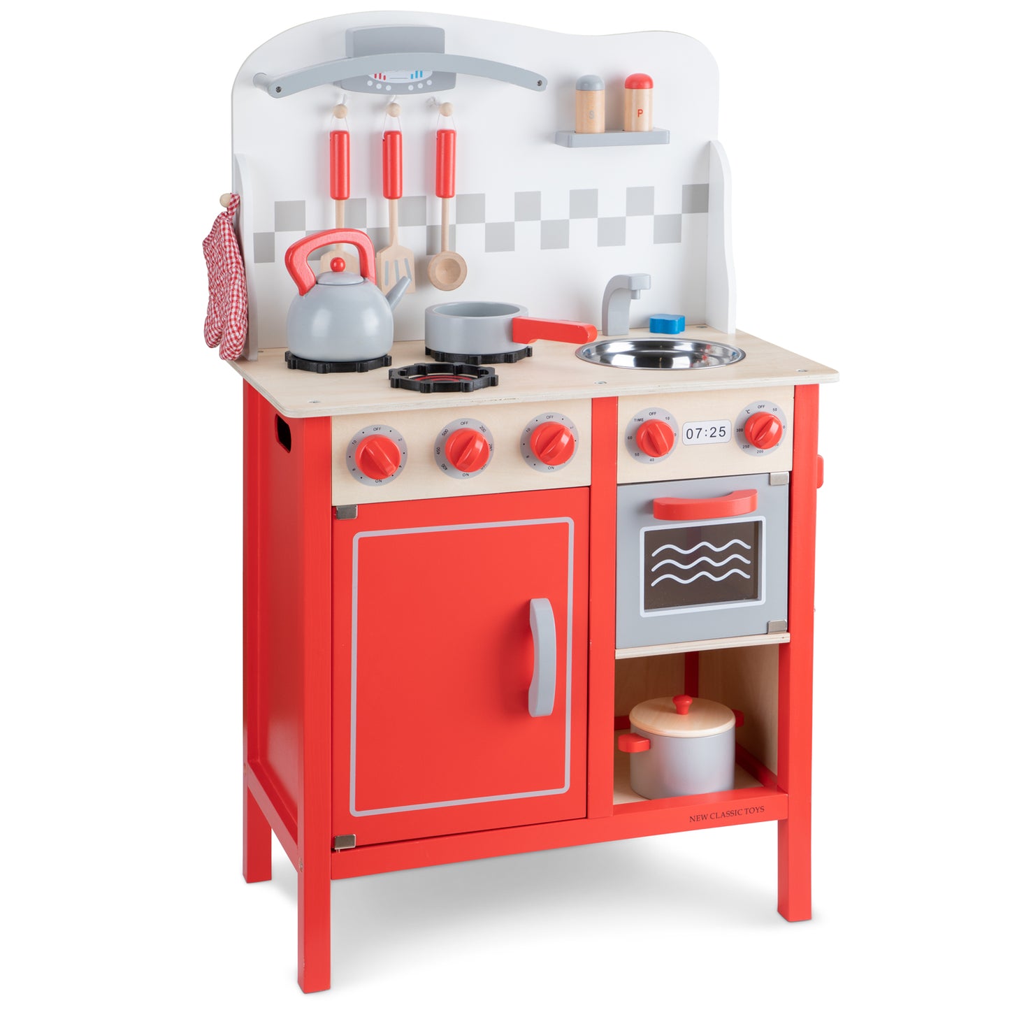 New Classic Toys Kitchenette Bon Appetit DeLuxe, Red