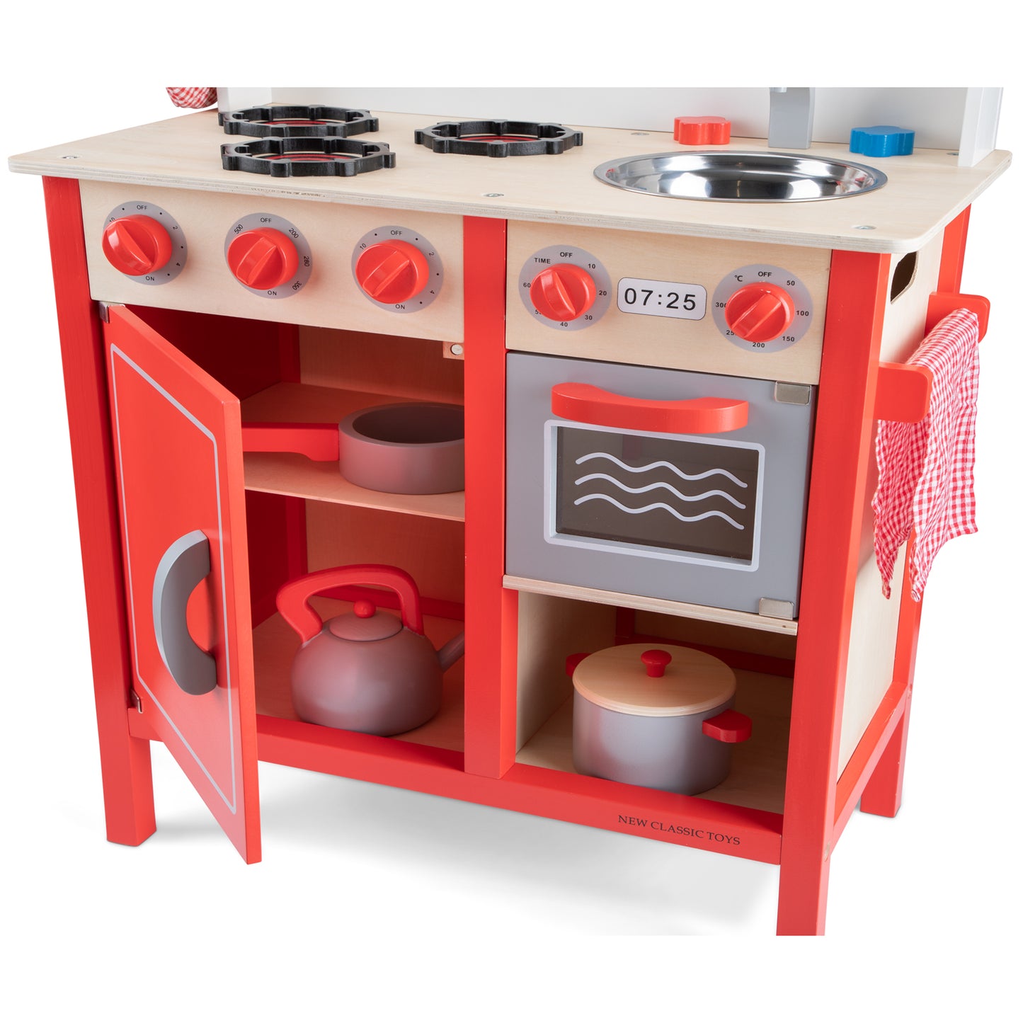 New Classic Toys Kitchenette Bon Appetit DeLuxe, Red