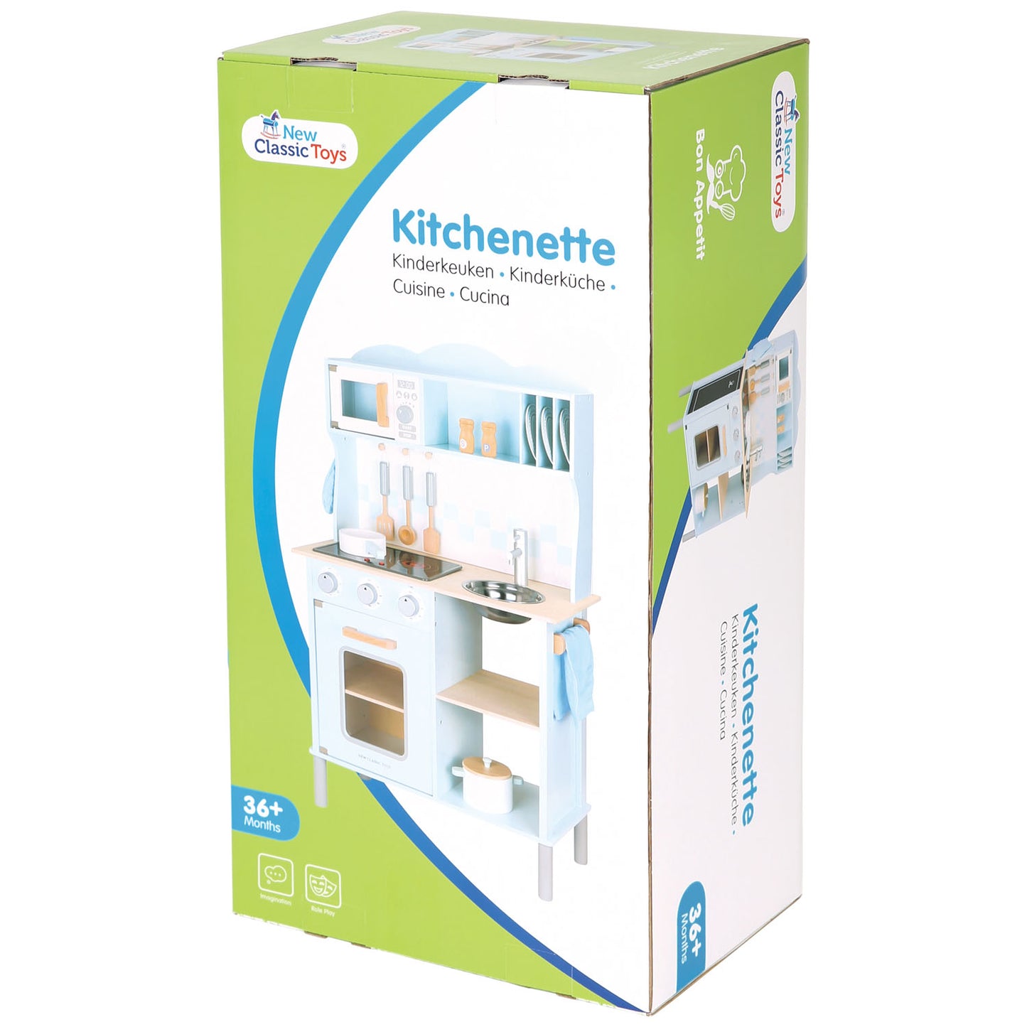 New Classic Toys Kitchenette Modern Electric Cooking, Blue