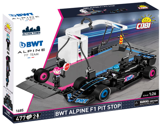COBI BWT Alpine F1 Pit Stop, 477 Pieces