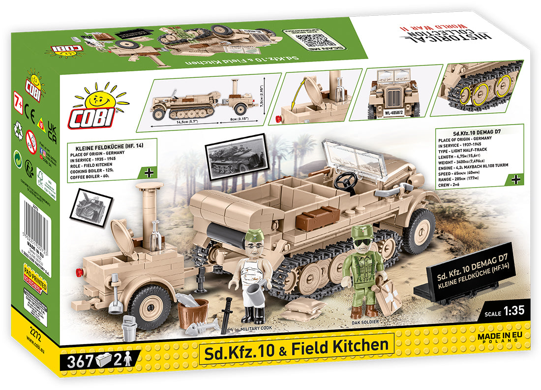 COBI Historical Collection World War II Sd.Kfz.10 & Field Kitchen EXECUTIVE EDITION