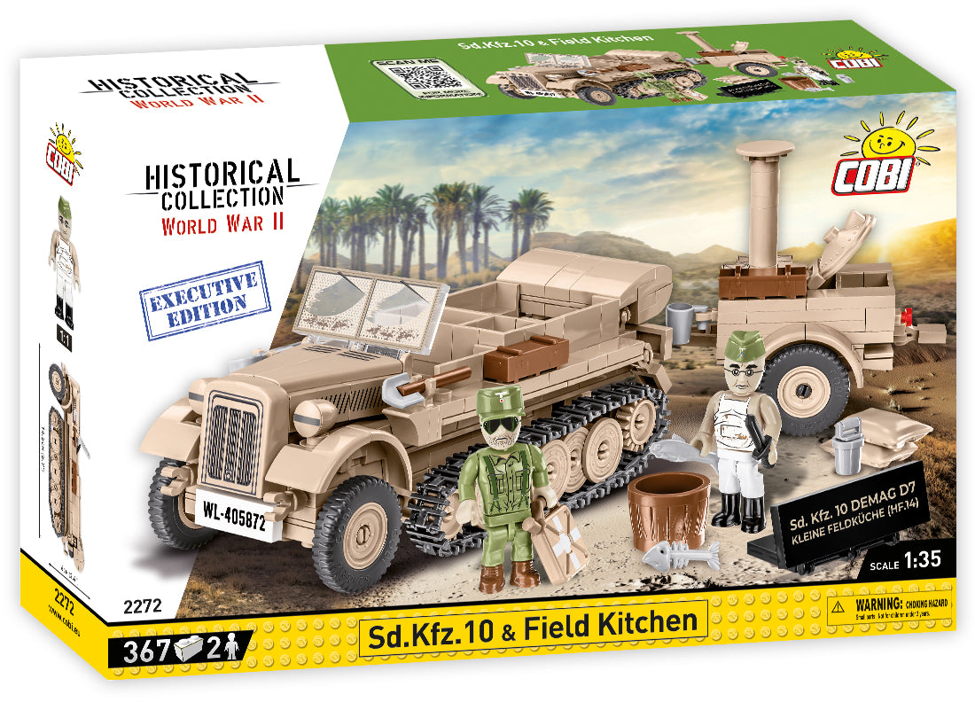COBI Historical Collection World War II Sd.Kfz.10 & Field Kitchen EXECUTIVE EDITION
