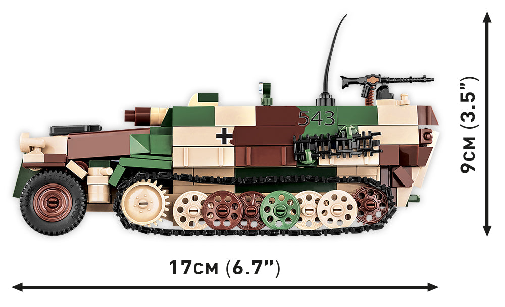 COBI Historical Collection WWII Sd.KFZ. 251/9 "STUMMEL" Vehicle