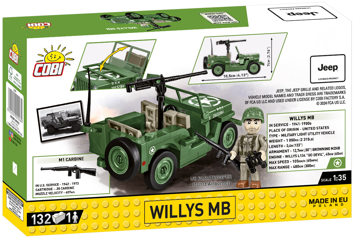 COBI Historical Collection WWII JEEP Willys MB Vehicle
