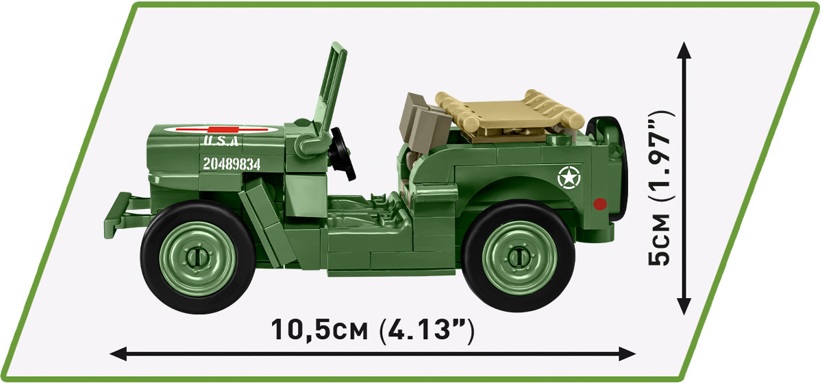 COBI Historical Collection WWII JEEP Willys MB Vehicle