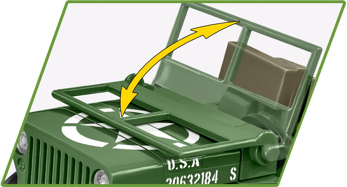 COBI Historical Collection WWII JEEP Willys MB Vehicle