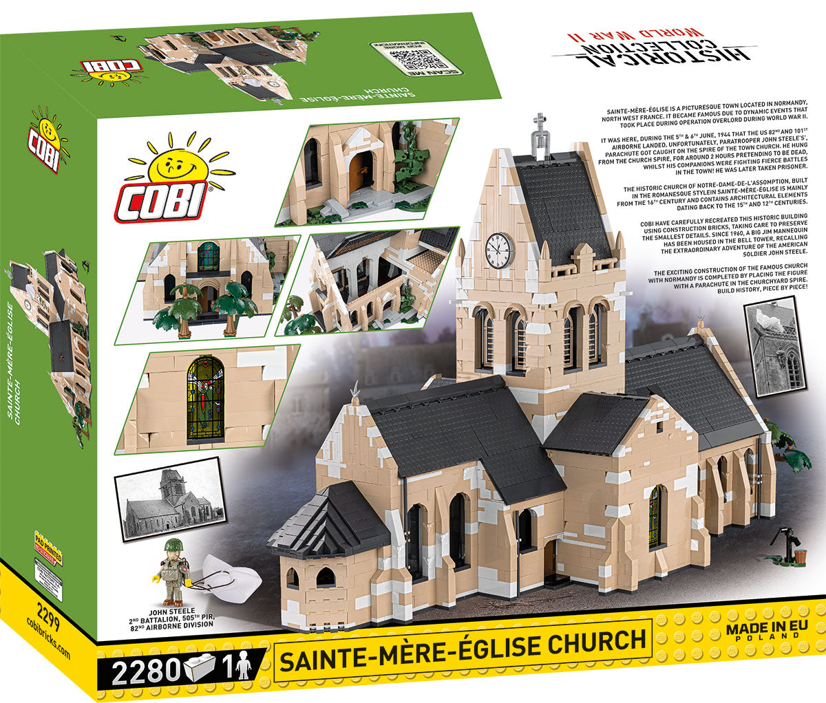 COBI Historical Collection WWII Sainte-Mere-Eglise Church