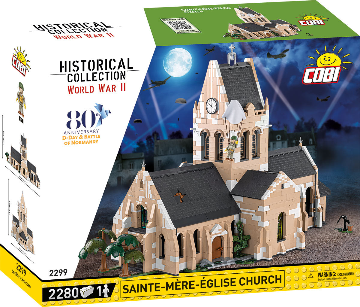 COBI Historical Collection WWII Sainte-Mere-Eglise Church