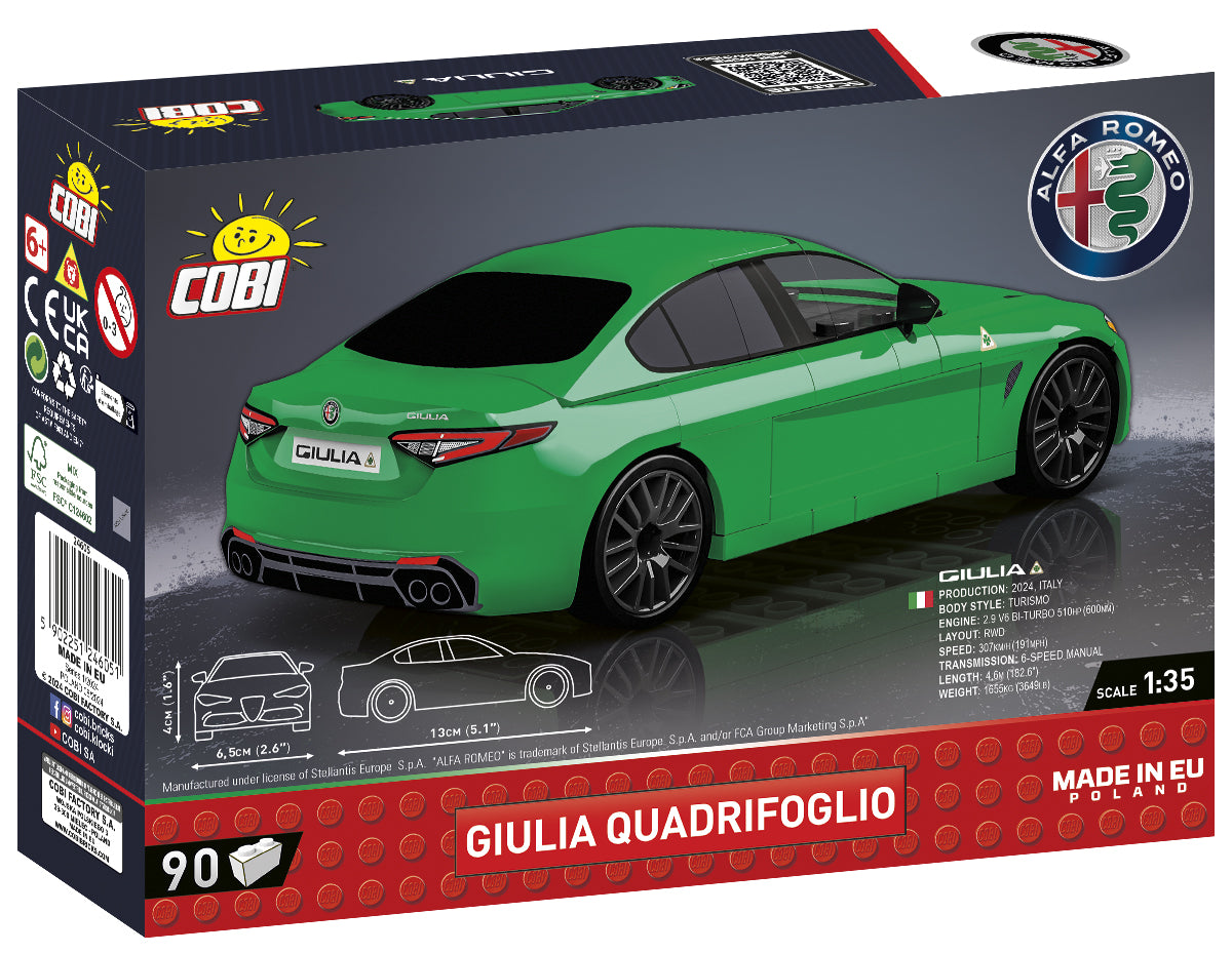 COBI Alfa Romeo Giulia Quadrifoglio Vehicle, Green