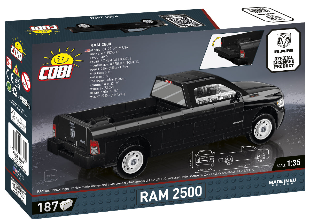 COBI RAM 2500 Vehicle Model Building Set, 187 Pieces