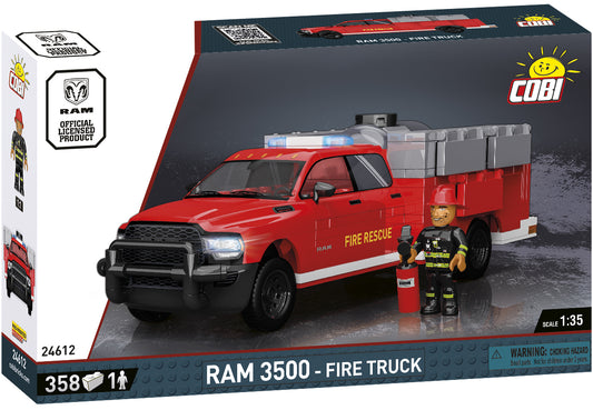 COBI DODGE RAM 3500 Fire Truck Building Set, 358 Pieces