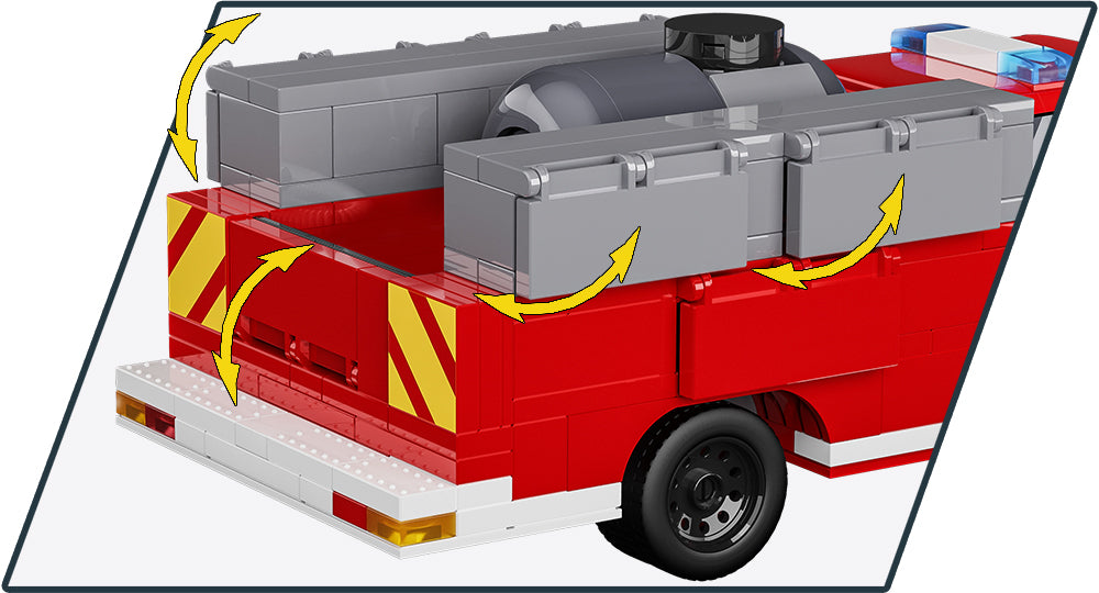 COBI DODGE RAM 3500 Fire Truck Building Set, 358 Pieces