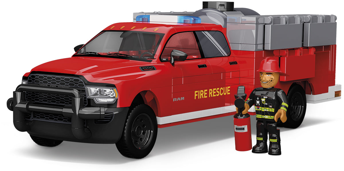COBI DODGE RAM 3500 Fire Truck Building Set, 358 Pieces
