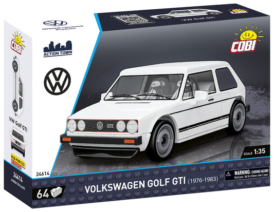 COBI Action Town Volkswagen Golf GTI (1974-1983) Building Set, 64 Pieces