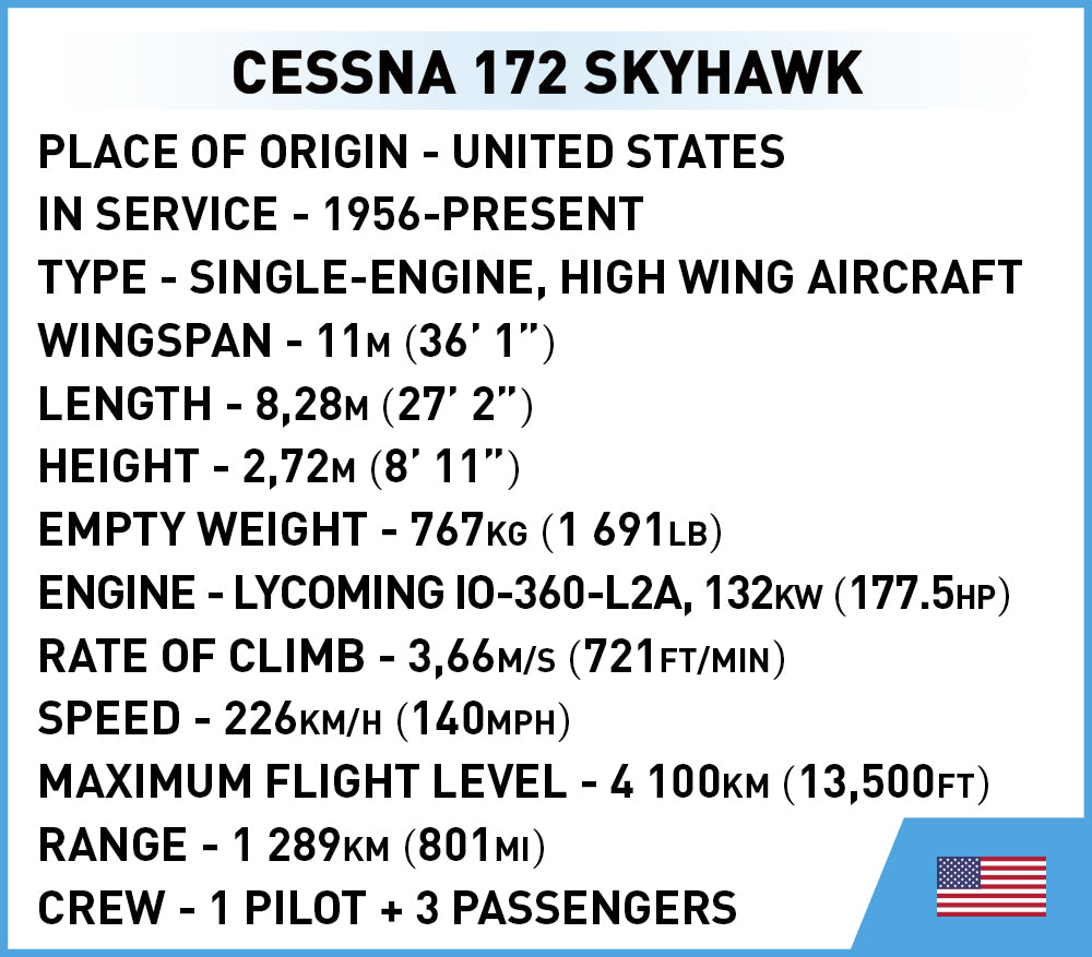COBI Cessna 172 Skyhawk, Yellow