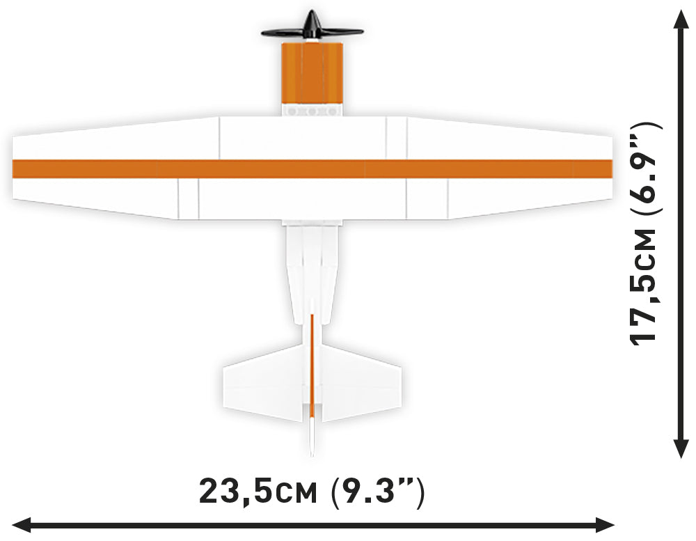 COBI Cessna 172 Skyhawk, Orange Vehicle