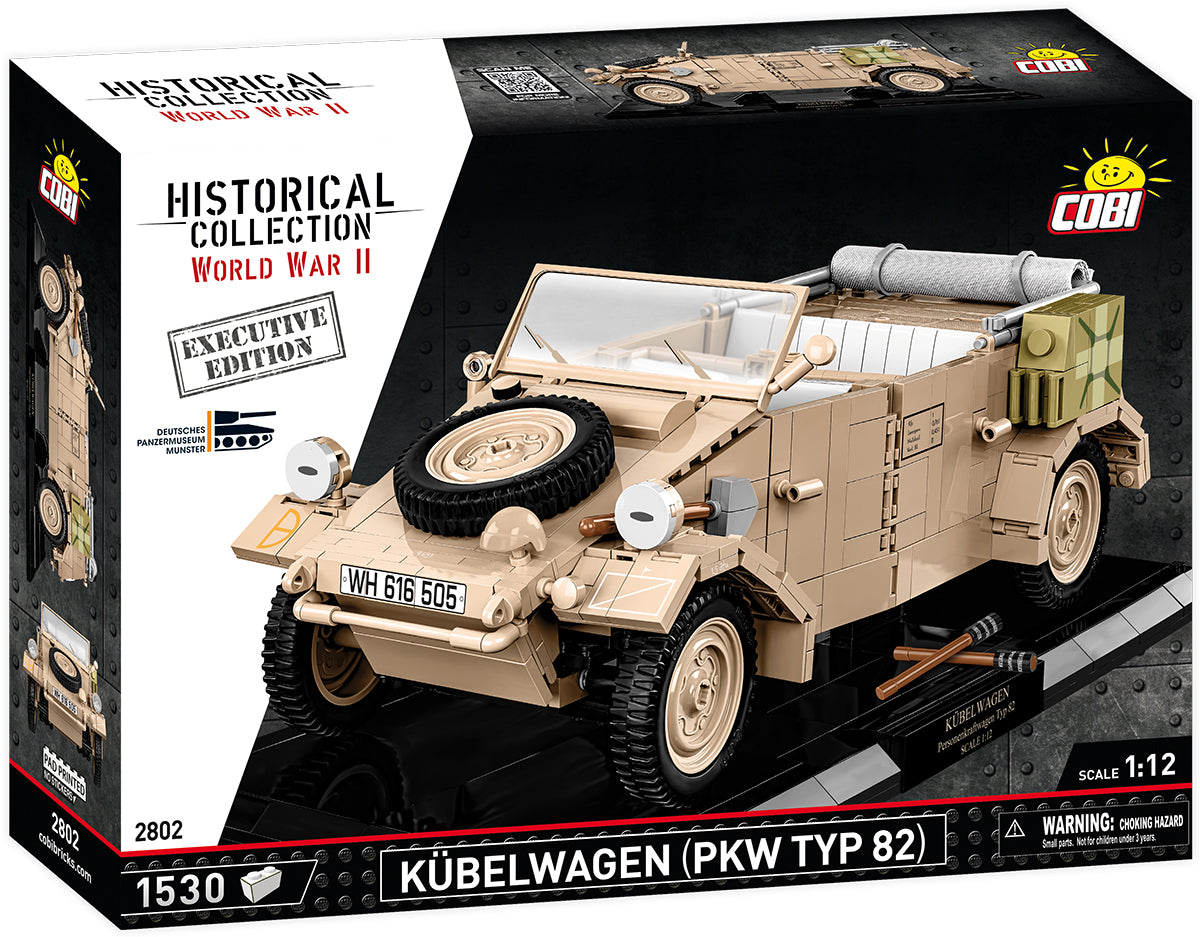 COBI Historical Collection WWII Kübelwagen (PKW TYPE 82) Vehicle - EXECUTIVE EDITION