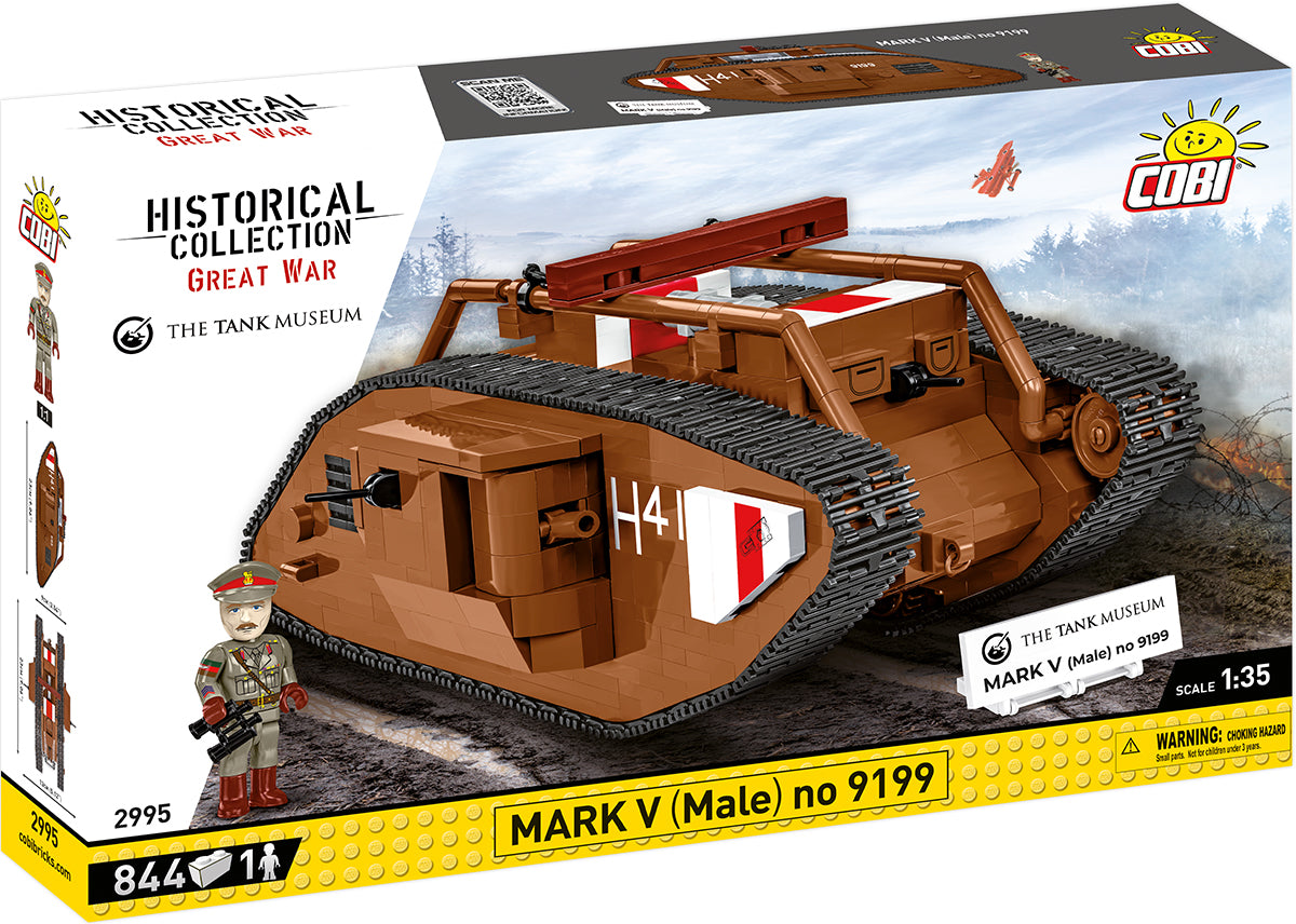 COBI Historical Collection Great War MARK V (Male) no. 9199 Tank