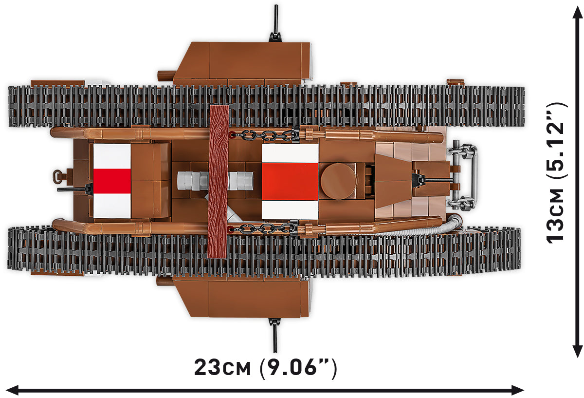 COBI Historical Collection Great War MARK V (Male) no. 9199 Tank