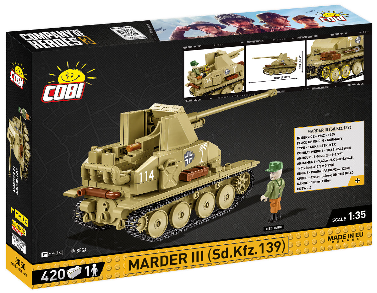 COBI Company of Heroes 3 MARDER III (Sd.Kfz. 139)
