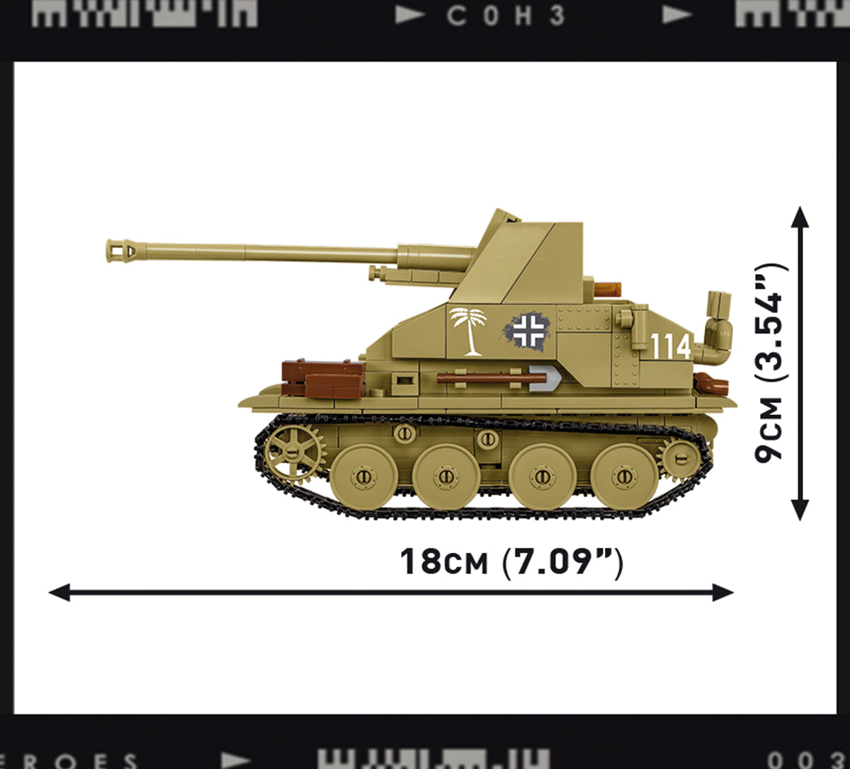COBI Company of Heroes 3 MARDER III (Sd.Kfz. 139)