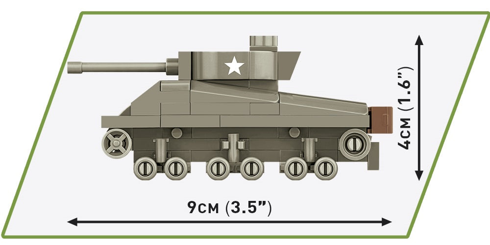 COBI Historical Collection WWII Sherman 1:72 Scale Tank