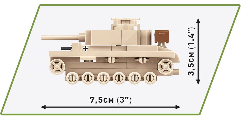 COBI Historical Collection WWII Pazner III Ausf. L 1:72 Scale Tank