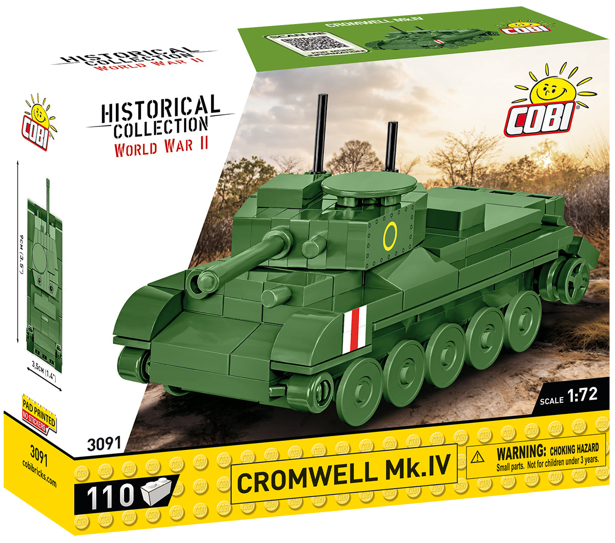 COBI Historical Collection WWII Cromwell Mk.IV 1:72 Scale Tank