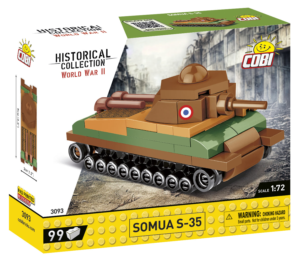 COBI Historical Collection WWII SOMUA S-35 1:72 Scale Tank