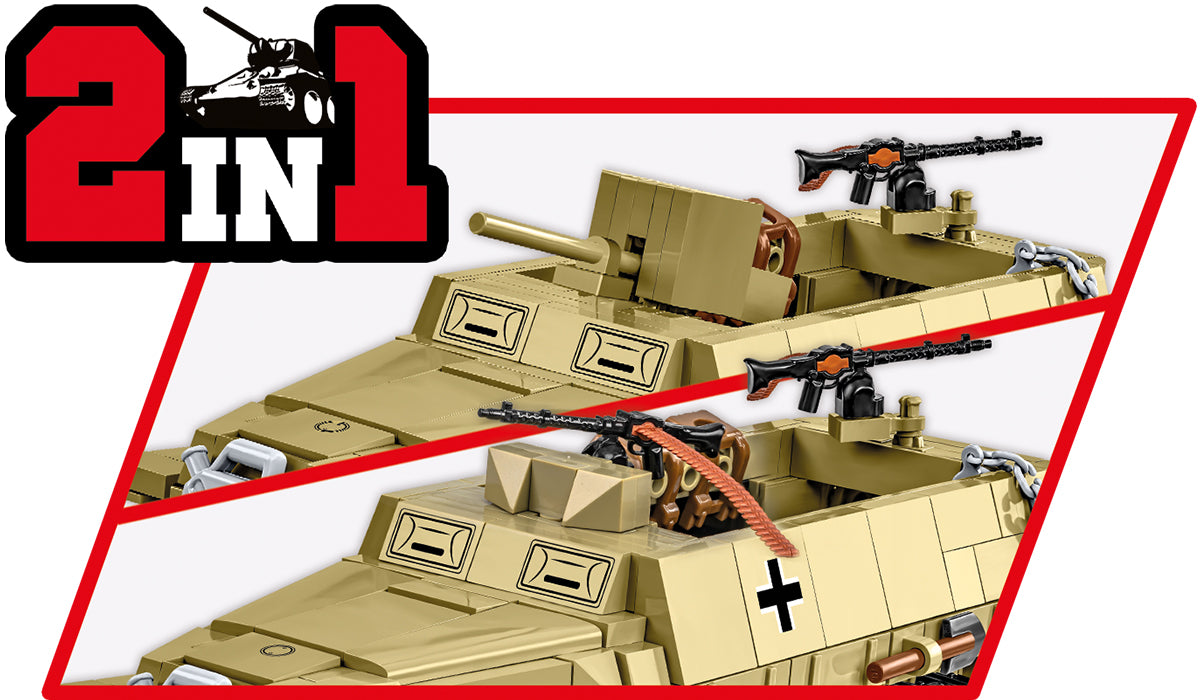 COBI Historical Collection WWII Half-Track Sd. Kfz. 251/10 Vehicle Model