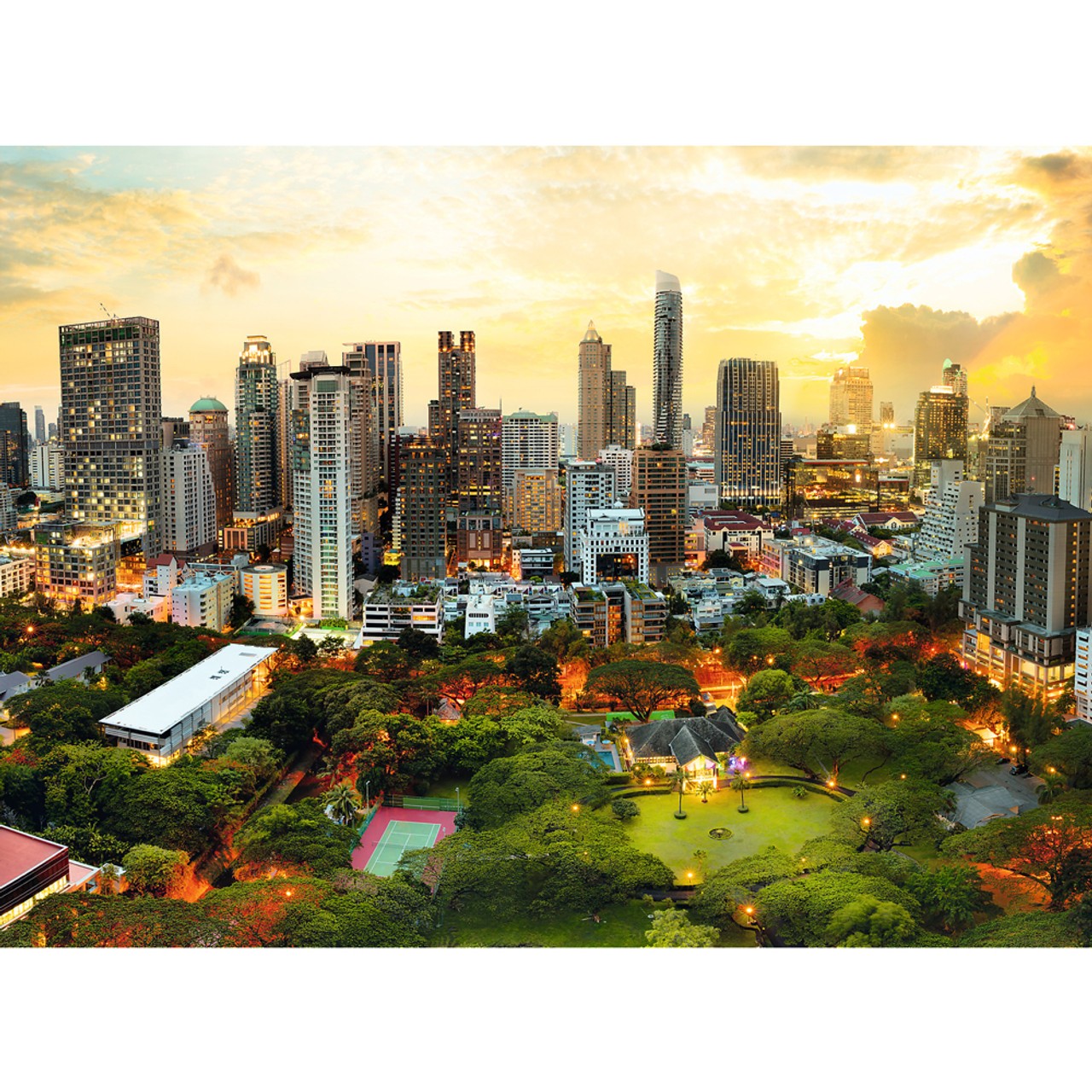 Trefl 3000 piece Jigsaw Puzzle, Sunset in Bangkok
