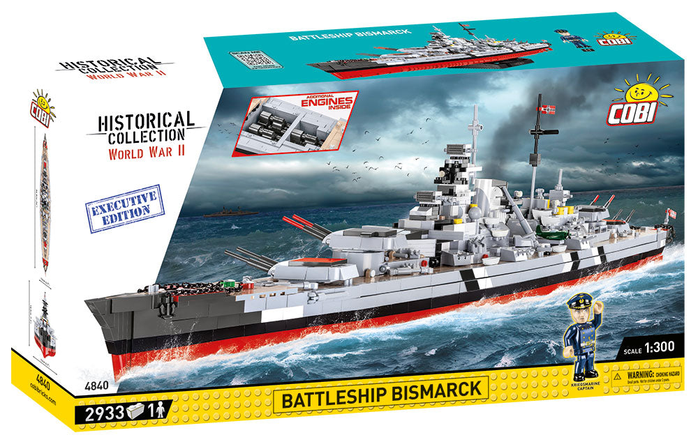 COBI Historical Collection World War II Battleship Bismarck, EXECUTIVE EDITION