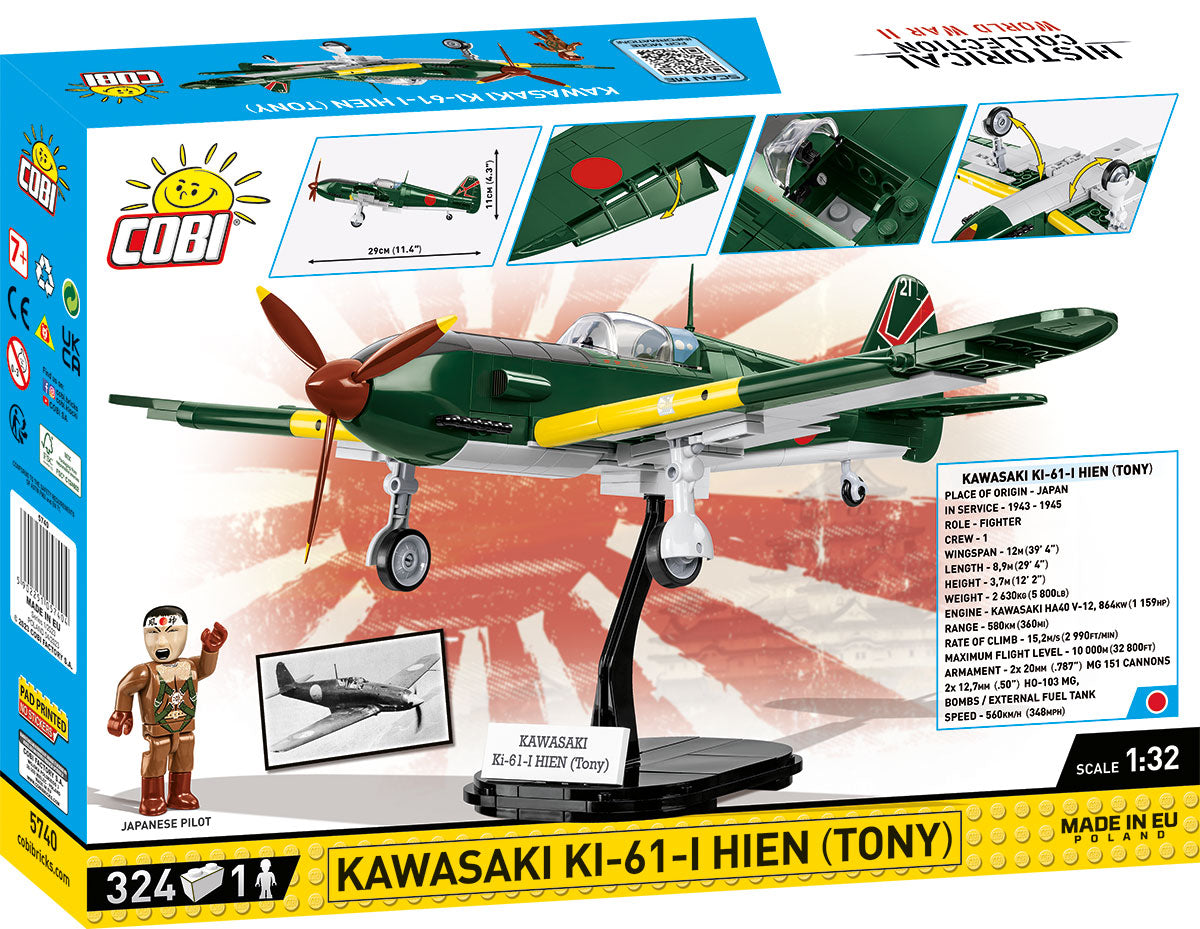 COBI Historical Collection WWII KAWASAKI KI-61-I HYEN (TONY) Plane