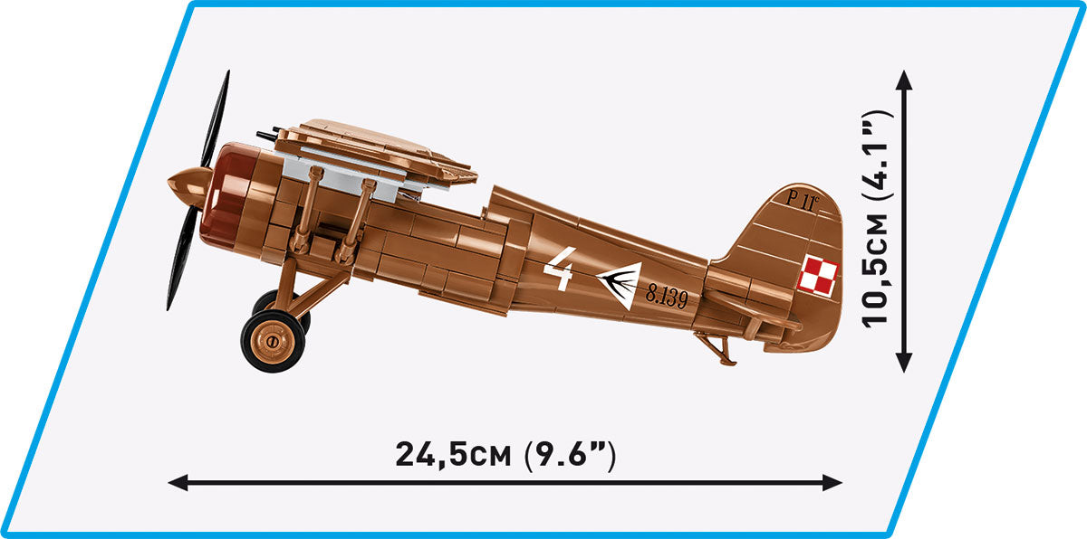 COBI Historical Collection WWII PZL P.11c Plane