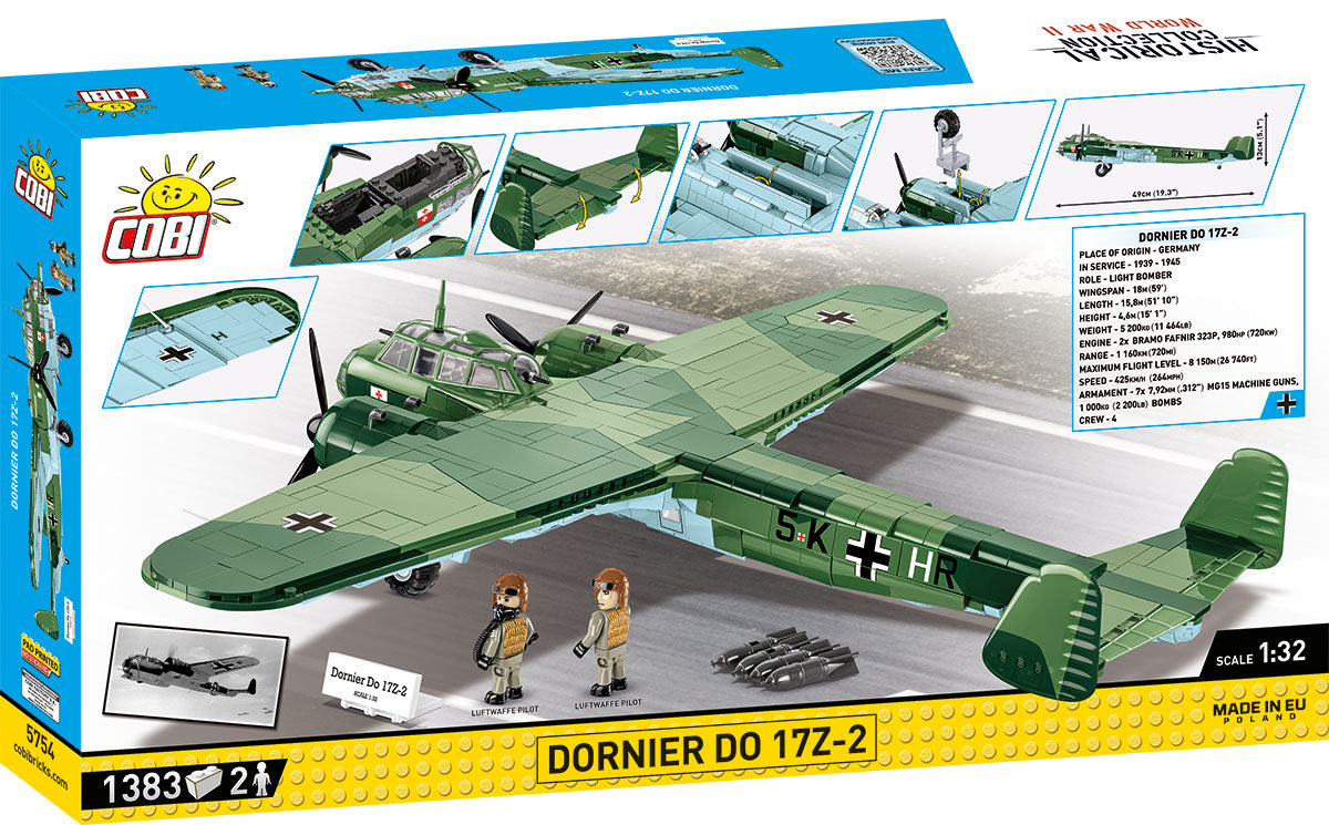 COBI Historical Collection WWII Dornier Do 17Z-2 Plane