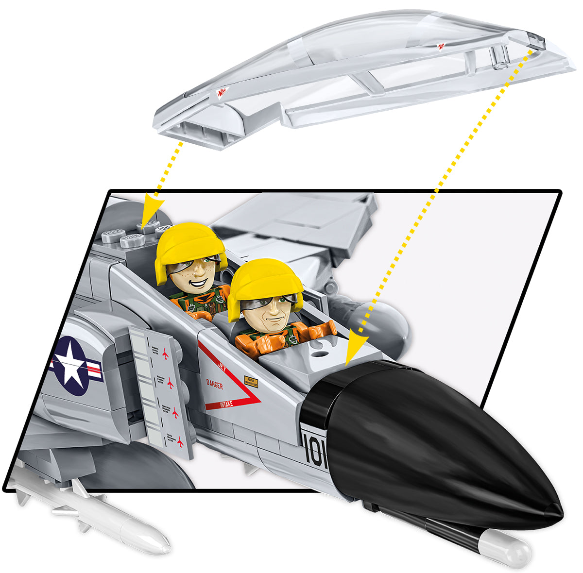 COBI Armed Forces F-4 Phantom II Aircraft Carrier