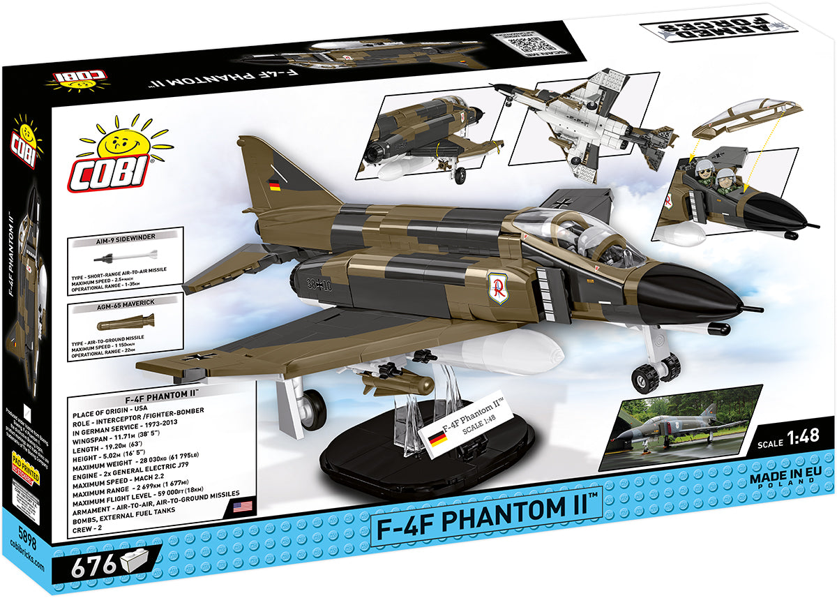COBI Armed Forces F-4F Phantom II Aircraft Carrier