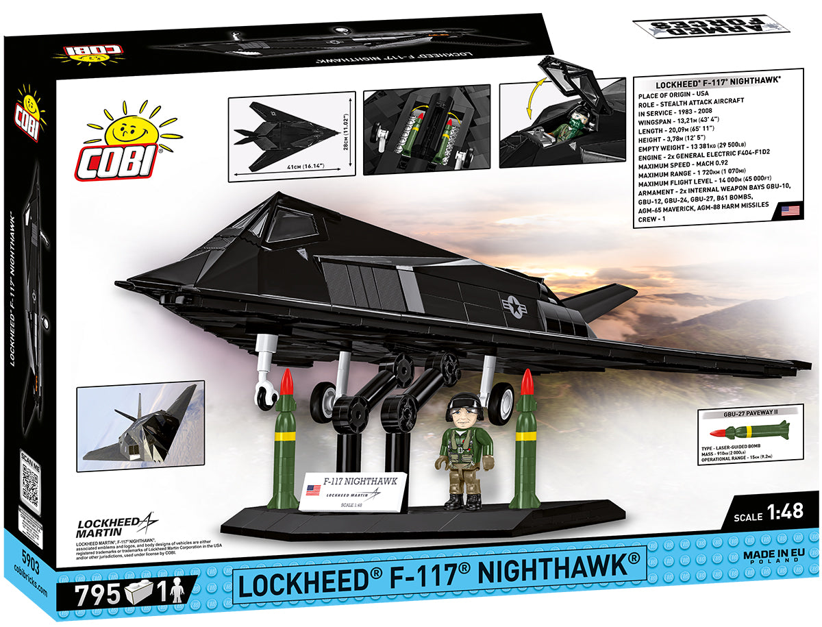 COBI Armed Forces F-117® Nighthawk® Aircraft Building Set