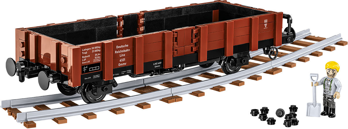 COBI Historical Collection WWII Güterwagen Type Ommr 32 "LINZ" Locomotive