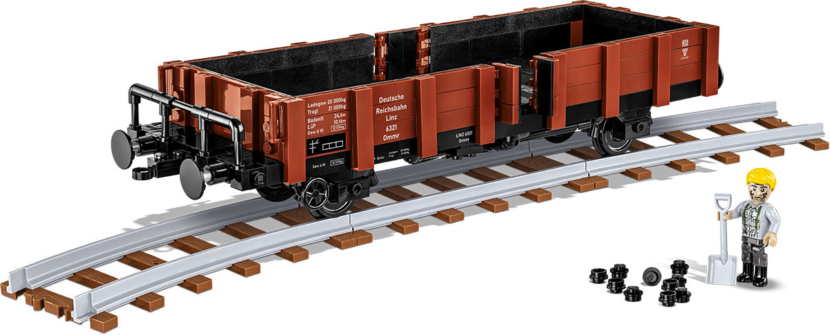 COBI Historical Collection WWII Güterwagen Type Ommr 32 "LINZ" Locomotive