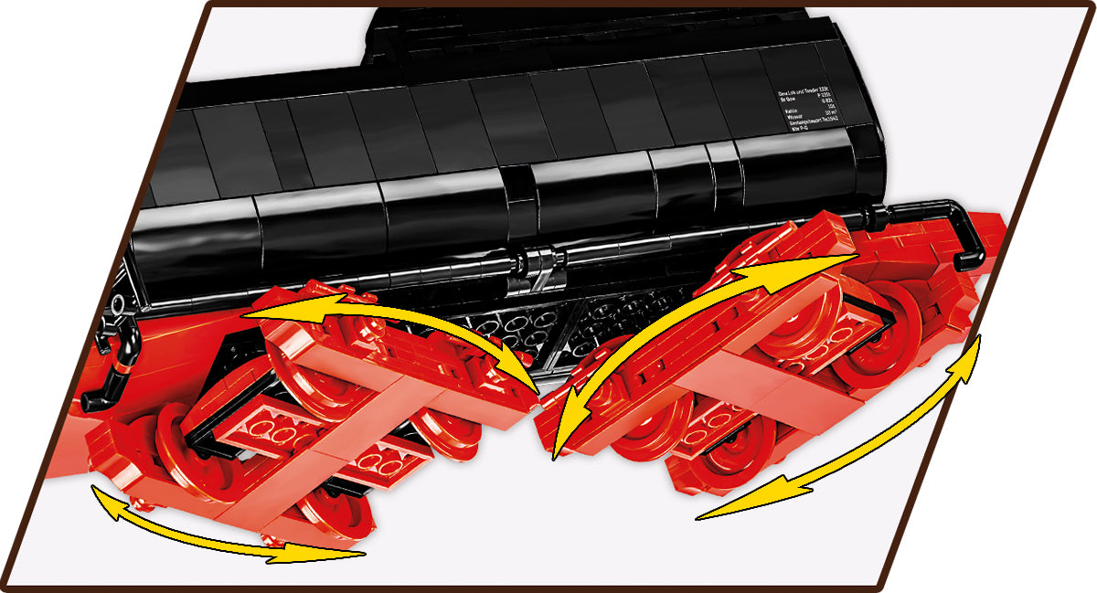 COBI Historical Collection Trains DR BR 52 Steam Locomotive & Railway Sepamhore