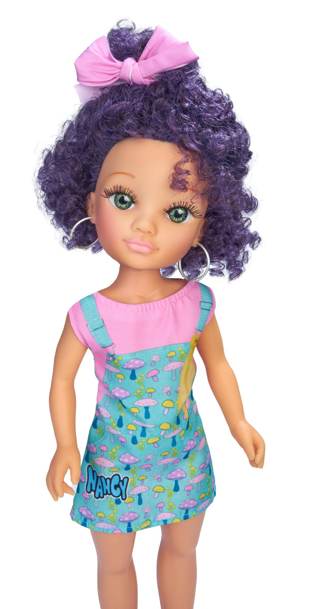 Nancy Curly Power Fashion Doll with Purple Hair, 16" Doll