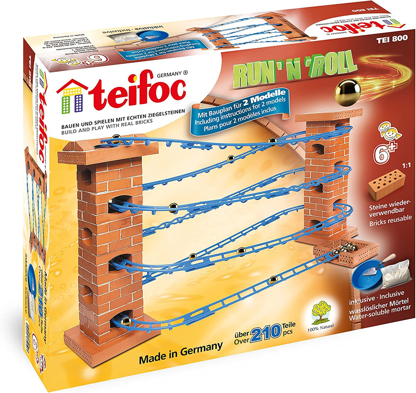 Teifoc Run 'n' Roll Marble Run Set
